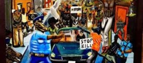 Untitled painting by David Pulphus FAIR USE blackvoicenews.com Creative Commons