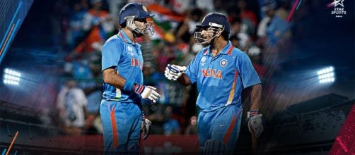 dhoni and Yuvraj Singh (Image credits: Twitter.com/starsports)