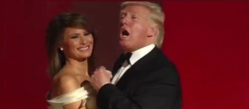 Donald Trump and Melania Trump, via Twitter