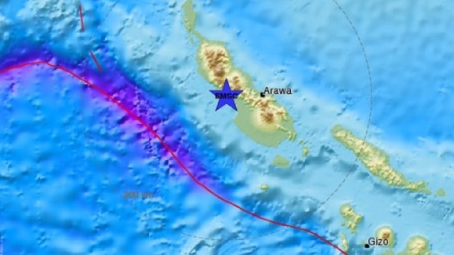Terremoto magnitudo 8.0 alle Bougainville, 22 Gennaio 2017