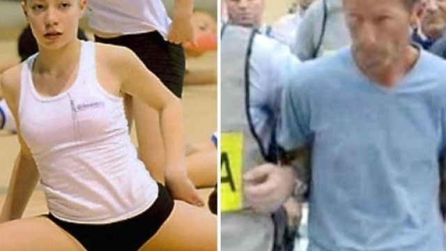 Bossetti a destra, al momento del'arresto. A sinistra Yara Gambirasio