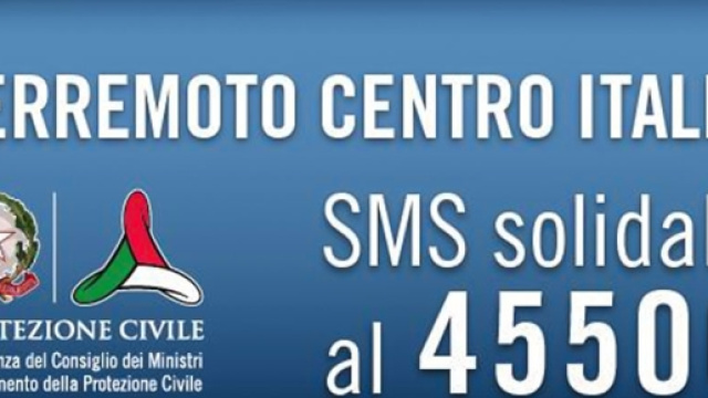 Terremoto Centro Italia SMS solidale al 45500 - CanaleSicilia - canalesicilia.it