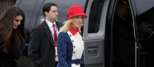 Trump advisor Kellyanne Conway's &pound;3000 Gucci inauguration outfit ... - thesun.co.uk