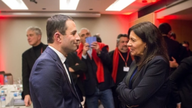 Benoit Hamon et Anne Hidalgo -
