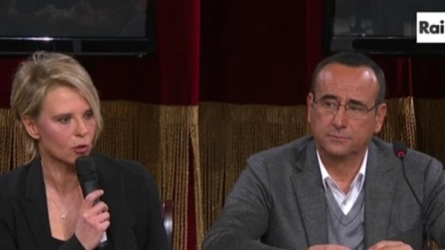 Maria De Filippi e Carlo Conti