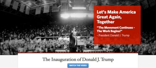 Screenshot of White House homepage today.