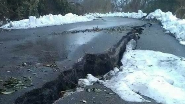 Abruzzo: strada provinciale di Nereto, Teramo.