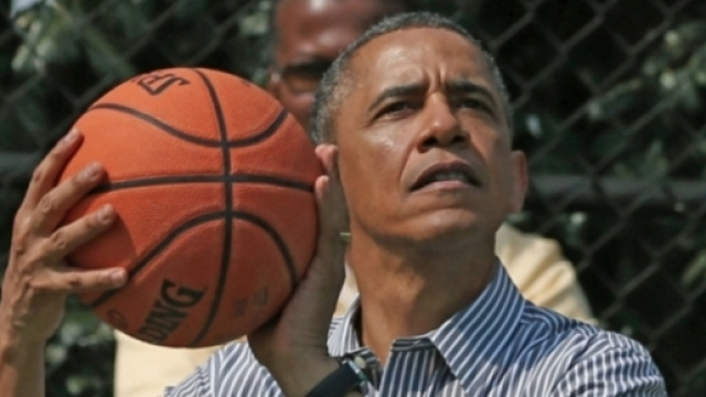 Obama e la passione per il basket