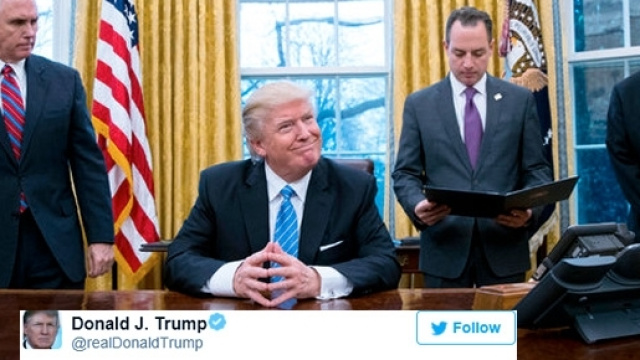 Donald Trump a utilis&eacute; son compte Twitter personnel pour annoncer un ''grand jour pour la s&eacute;curit&eacute;''