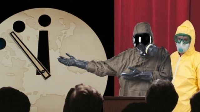 Doomsday Clock Scientists Wearing Hazmat Suits for Some Reason ... - robotbutt.com