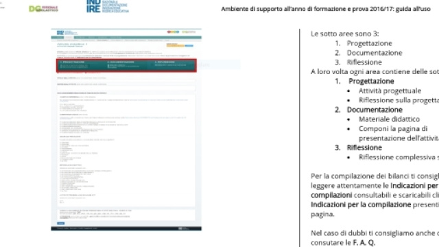 Progettazione e attivit&agrave; didattica su Indire