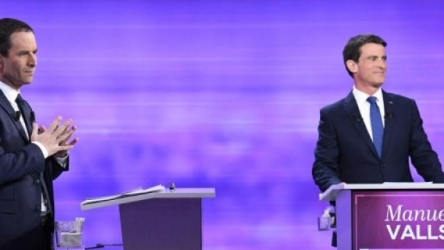 Primaire &agrave; gauche: Valls et Hamon d&eacute;battent avec fougue !