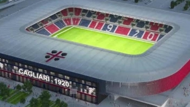 Rendering dello Stadio Sant'Elia