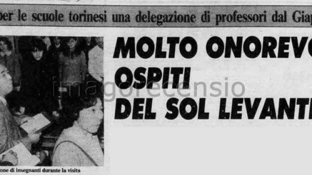Una recente visita di docenti giapponesi a Torino