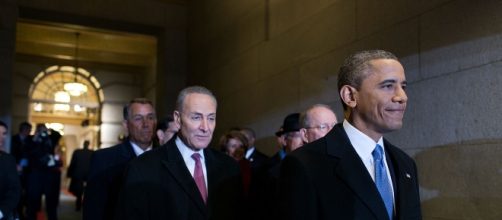 Former Pres. Barack Obama and Sen. Chuck Schumer in happier times.