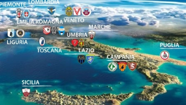 Ecco la bellissima geografia, della Serie B 2016-17