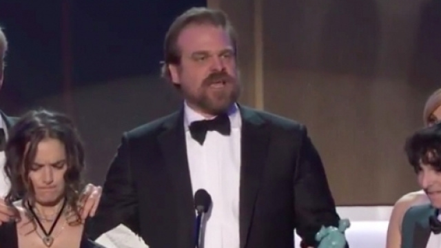 Nella foto David Harbour ai Sag Awards