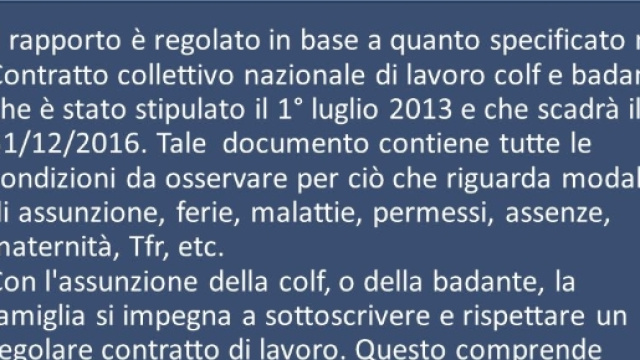 Tutto quello che c'&egrave; da sapere sul nuovo contratto per le badanti