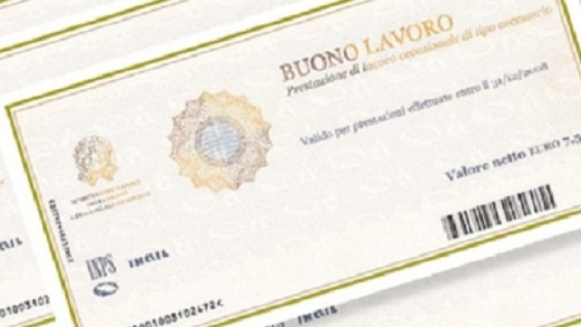 Con i voucher si legalizza il "il lavoro nero"