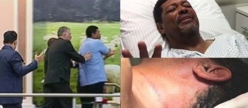 Video mostra momento em que pastor Valdemiro Santiago leva facada na Igreja Mundial do Poder de Deus