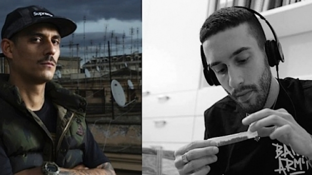 A sinistra Noyz Narcos, a destra Jamil.