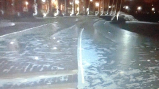 Salerno, neve sulla spiaggia di Santa Teresa