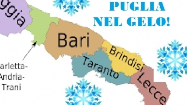 Ancora temperature gelide sulla Puglia.