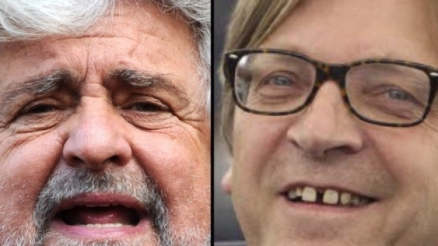 Beppe Grillo e Guy Verhofstadt