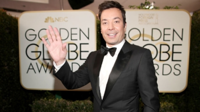 Jimmy Fallon Totally Made Up His Golden Globes Opening on the Spot - elle.com