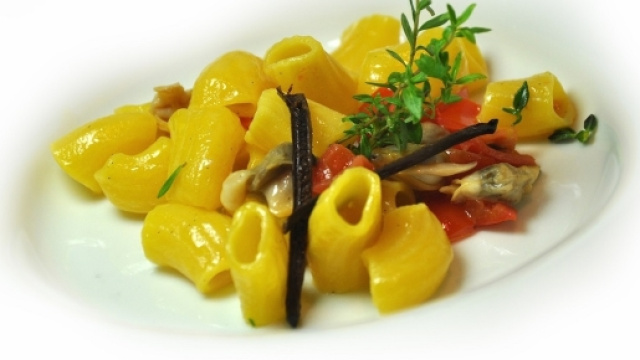 Maccheroncini mare e monti; piatto delicato con minimi ingredienti base