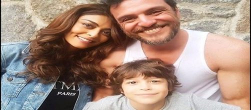 Caio, Ded&eacute; e Bibi v&atilde;o ser uma fam&iacute;lia feliz em 'A For&ccedil;a do Querer'