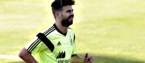 Gerard Piqu&eacute; en un entrenamiento con la Selecci&oacute;n. - rtve.es