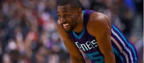 Kemba Walker and the Hornets host the Boston Celtics in preseason action Wednesday night. [Image via NBA/YouTube]