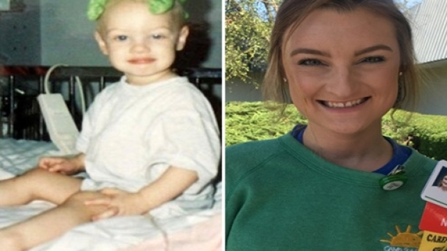 La 24enne Montana Brown di Atlanta &egrave; diventata infermiera nello stesso ospedale dove &egrave; stata salvata dal cancro. Fonte: leggo.it