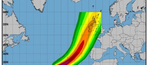 Cono de trayectoria de hurac&aacute;n Ophelia. (NHC)