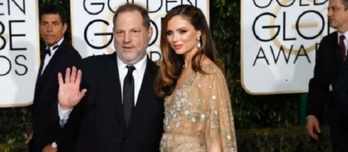 Harvey Weinstein and Georgina Chapman in an undated photo - YouTube/UK News Update