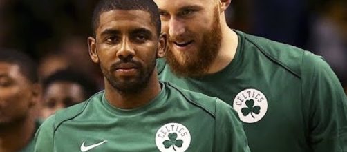 Kyrie Irving achieved a double-double of 16 points and 10 assists in a preseason win over the Hornets on Wednesday. [Image via NBA/YouTube]