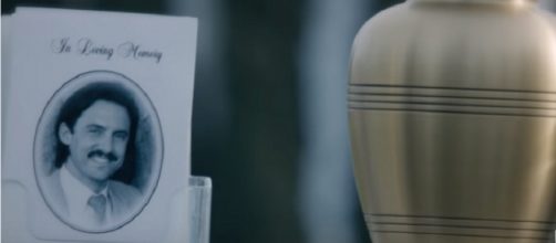 This Is Us Jack's funeral. (Image via YouTube screengrab/NBC)