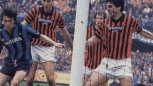 Giuseppe Minaudo decide il derby di Milano in favore dell'Inter, il 6 aprile 1986