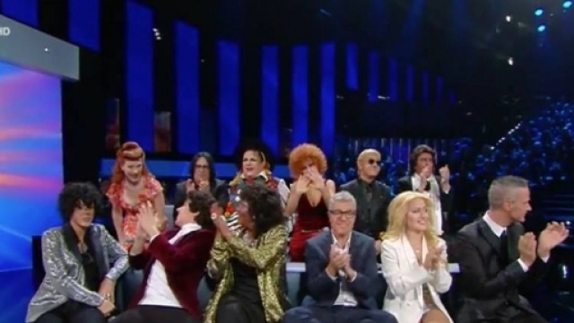 I concorrenti di Tale quale show pochi istanti prima della proclamazione del vincitore della quarta puntata
