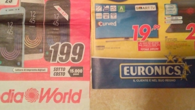 Offerte smartphone di Mediaworld ed Euronics - Ottobre 2017