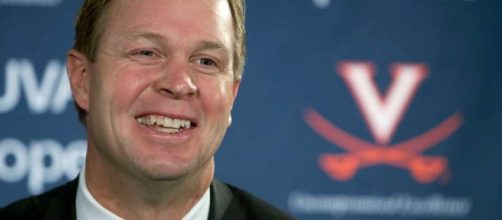 New Virginia coach Bronco Mendenhall [Image via Virginia Cavaliers/YouTube]