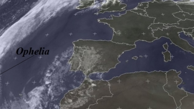 L'uragano Ophelia dalle immagini satellitari
