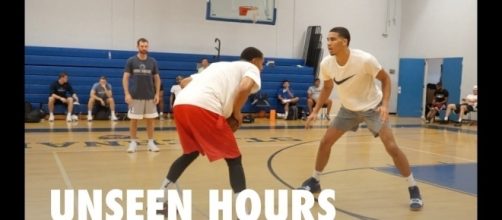 Jayson Tatum dreams of guarding LeBron James. (Image Credit - Pure Sweat Basketball/YouTube Screenshot)