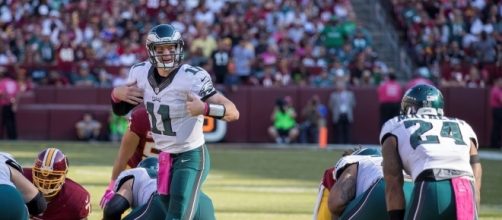Is Carson Wentz the most improved player: (Image Credit: Keith Allison/Flickr)