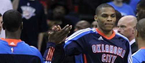 Russell Westbrook and Kevin Durant patched things up. (Image Credit - Keith Allison/Wikimedia)