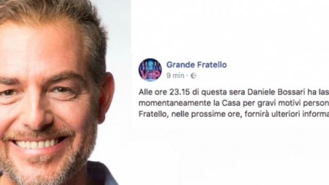 Daniele Bossari ha abbandonato la Casa del GF Vip