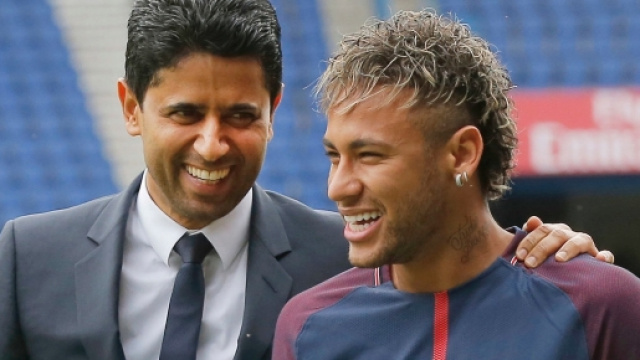 Al Khelaifi & Neymar. Credit photo : sportschau.de