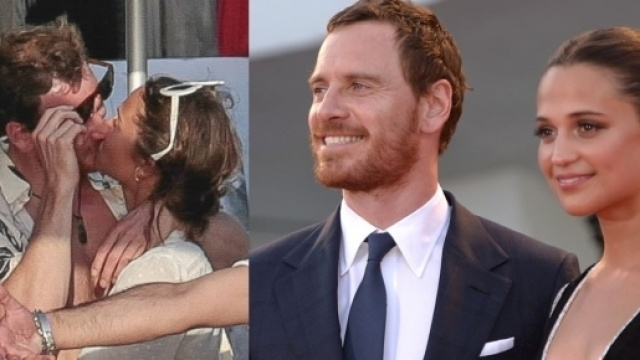 Gli attori Alicia Vikander, 29 anni, e Michael Fassbender, 40.