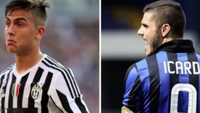 Confronto tra i calciatori Dybala e Icardi